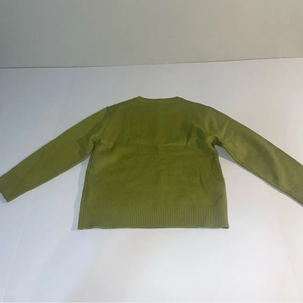 Dr Seuss Grinch Sweater Kids Holiday‎ Green Sweater Size X Small XS 4 5